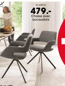 Möbel Martin Chaise avec accoudoirs offre