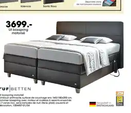 Möbel Martin Lit boxspring motorisé offre