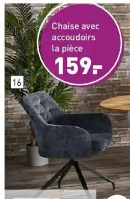 Möbel Martin Chaise avec accoudoirs offre