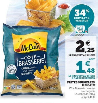 Super U Frites surgelees MC Cain offre