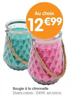 b&m Bougie Ă la citronnelle offre