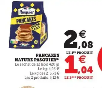 Super U Pancakes nature pasquier offre