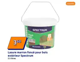 Action Lasure marron foncé pour bois extérieur spectrum offre