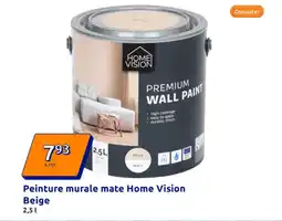 Action Peinture murale mate home vision beige offre