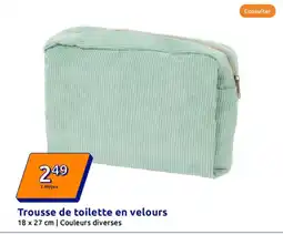Action Trousse de toilette en velours offre