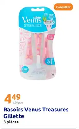 Action Rasoirs venus treasures gillette offre
