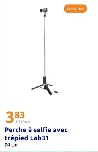 Action Perche à selfie avec trépied lab31 offre