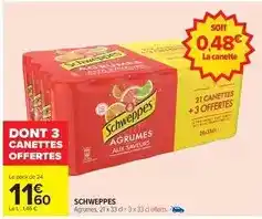 Carrefour Drive Schweppes - agrumes offre