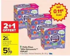 Carrefour Drive Yoplait - petits filous offre découverte offre