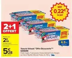 Carrefour Drive Danone - yaourts velouté offre découverte offre