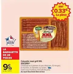Carrefour Drive Socopa - caissette maxi grill xxl offre