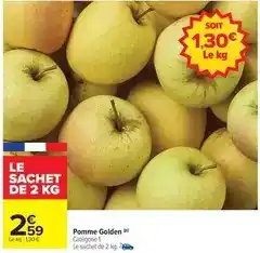 Carrefour Drive Pomme golden offre