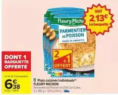 Carrefour Drive Fleury michon - plats cuisinés individuels offre