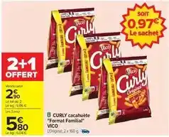 Carrefour Drive Vico - curly cacahuète format familial offre