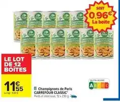 Carrefour Drive Carrefour - champignons de paris offre