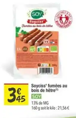 Les Comptoirs de la Bio SOY Soyciss' fumées au bois de hêtre offre