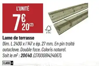 Bricorama Lame de terrasse offre