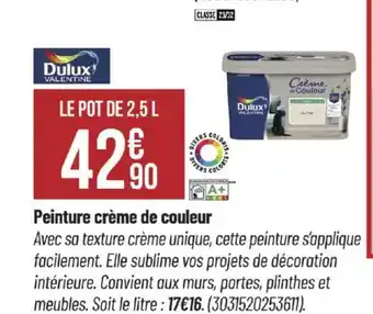 Bricorama DULUX Peinture crème de couleur offre