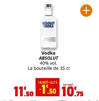 Coccimarket Vodka ABSOLUT offre