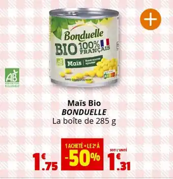 Coccinelle Express Maïs bio bonduelle offre