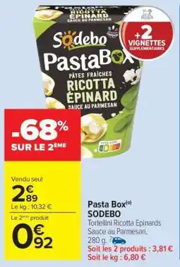 Carrefour Market Pasta Box offre