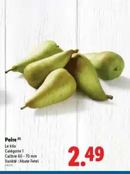 Lidl POIRE offre