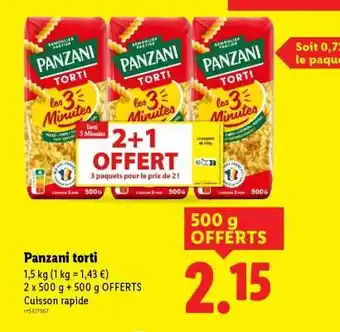 Lidl Panzani Torti offre