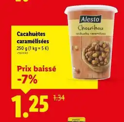 Lidl Cacahuètes caramélisées offre