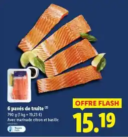 Lidl 6 pavés de truite offre