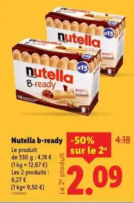 Lidl NUTELLA B-READY offre