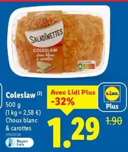 Lidl Coleslaw offre