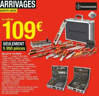 Brico Dépôt Mallette 119 pièces offre