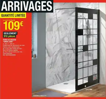 Brico Dépôt Paroi de douche "smok cube" offre