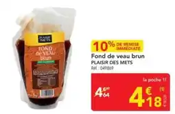 METRO Fond de veau brun plaisir des mets offre