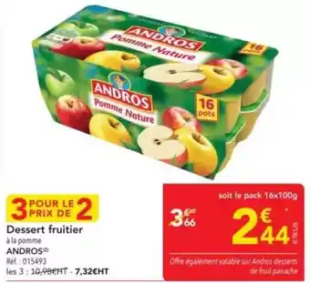 METRO Andros - dessert fruitier offre