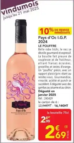 METRO Orange - pays d'oc i.g.p. 2024 le pouffre offre