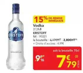 METRO Eristoff - vodka offre
