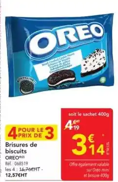 METRO Oreo - brisures de biscuits offre