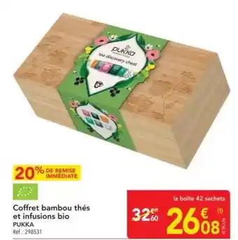 METRO Pukka - coffret bambou thés et infusions bio offre