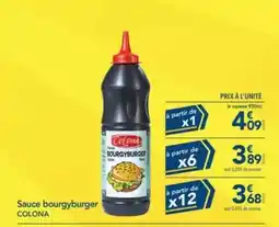 METRO Colona - sauce bourgyburger offre