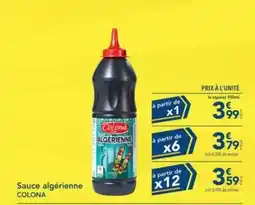 METRO Colona - sauce algérienne offre