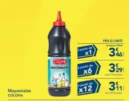 METRO Colona - mayonnaise offre