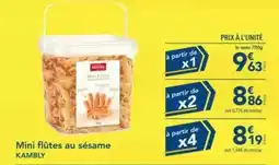 METRO Kambly - mini flútes au sésame offre