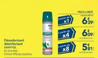 METRO Sanytol - désodorisant désinfectant offre