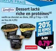 Norma Dessert lacté riche en protéines offre