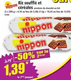 Norma Riz soufflé et céréales offre