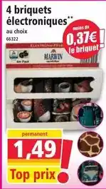 Norma 4 briquets électroniques offre