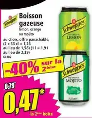 Norma Schweppes - boisson gazeuse offre