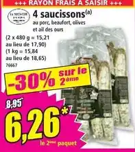 Norma 4 saucissons offre