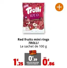 Coccinelle Express Red fruits mini rings trolli offre